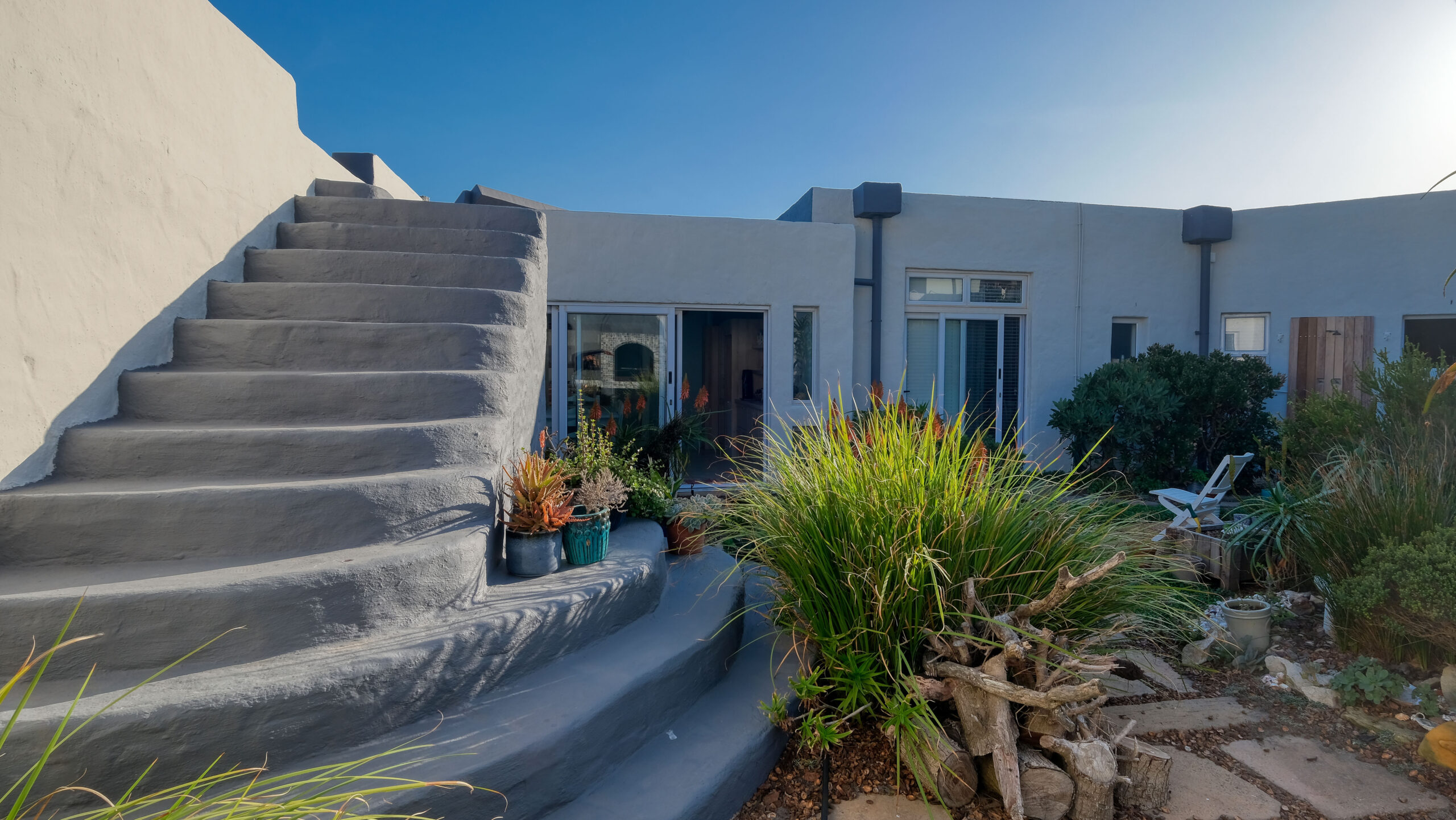 Courtyard Stairs to Roof